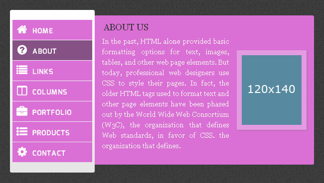 jQuery+CSS3侧边弹出菜单