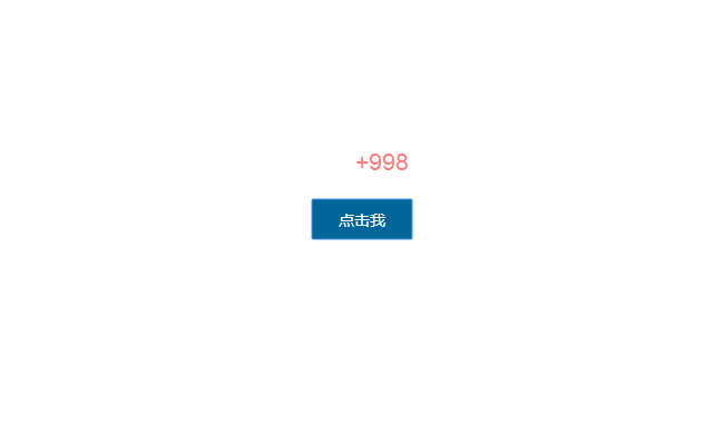 jQuery点击弹出+1放大效果