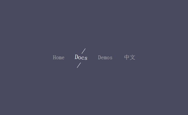 纯实现CSS3创意导航菜单特效