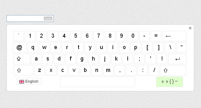 QuickClick虚拟键盘jQuery