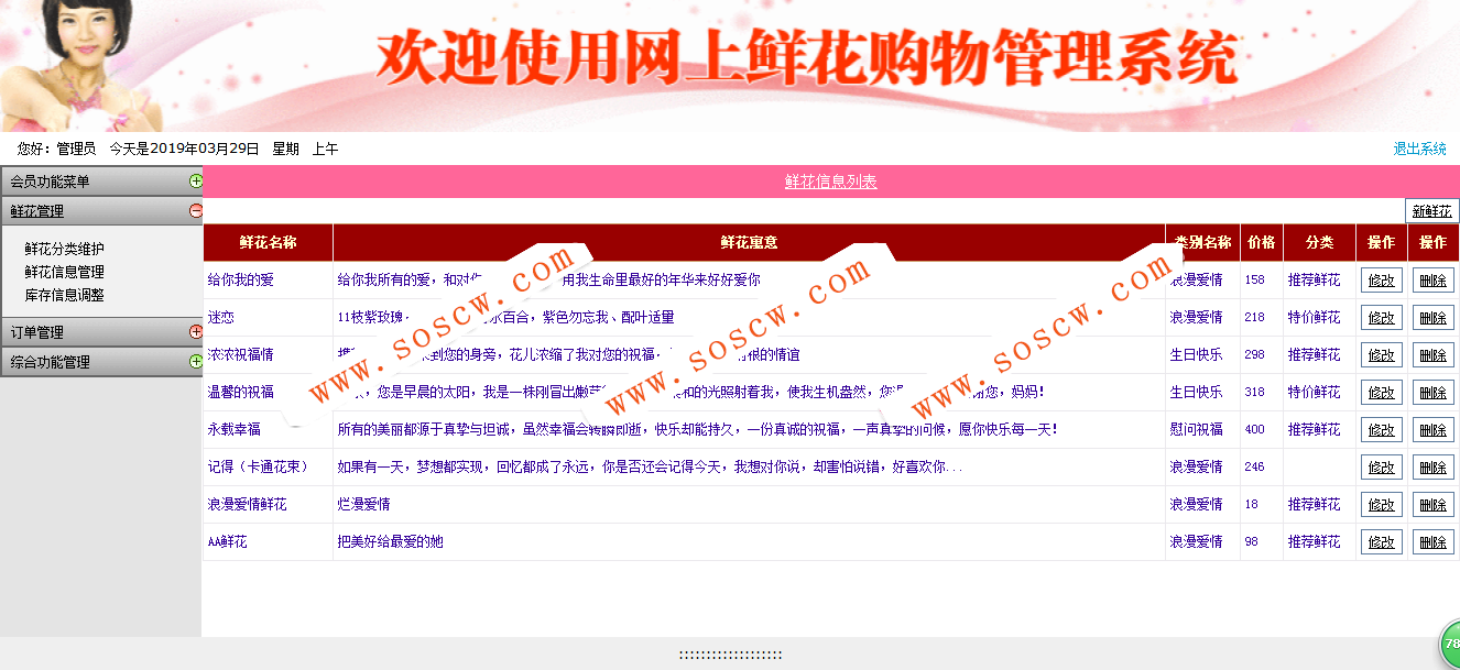 基于.NET的花店管理系统SQL server2008