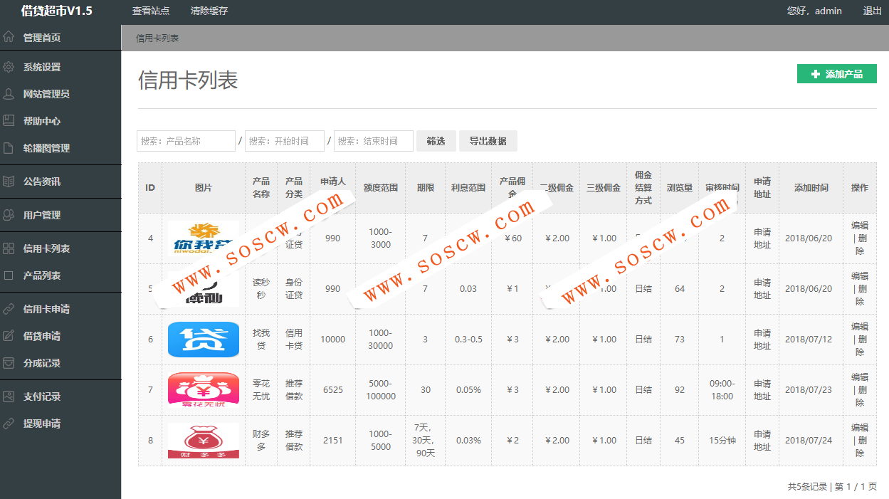 Thinkphp开发借dai超市三级分销源码分享 金融借dai超市源码下载