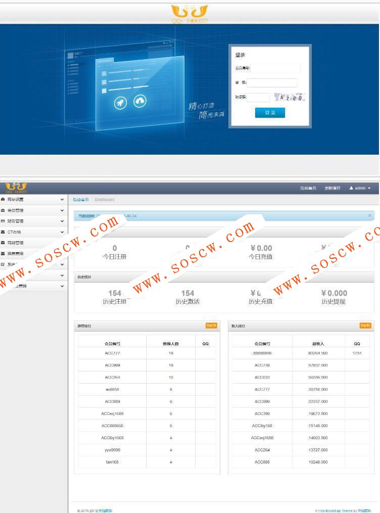 [中+英+韩三语手机自适应]ACC数字金融整站源码，虚拟币自动挖矿,带交易中心