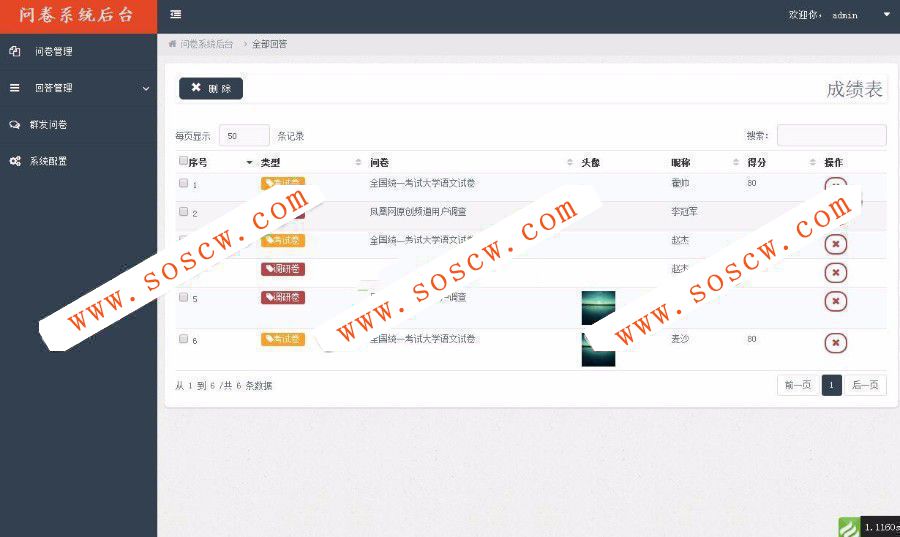 微信考试调查答题系统完整源码|Thinkphp3.2内核开发微信问卷考试系统源码