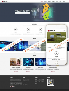 响应式信息技术类织梦模板(自适应手机端)+PC+wap+利于SEO优化