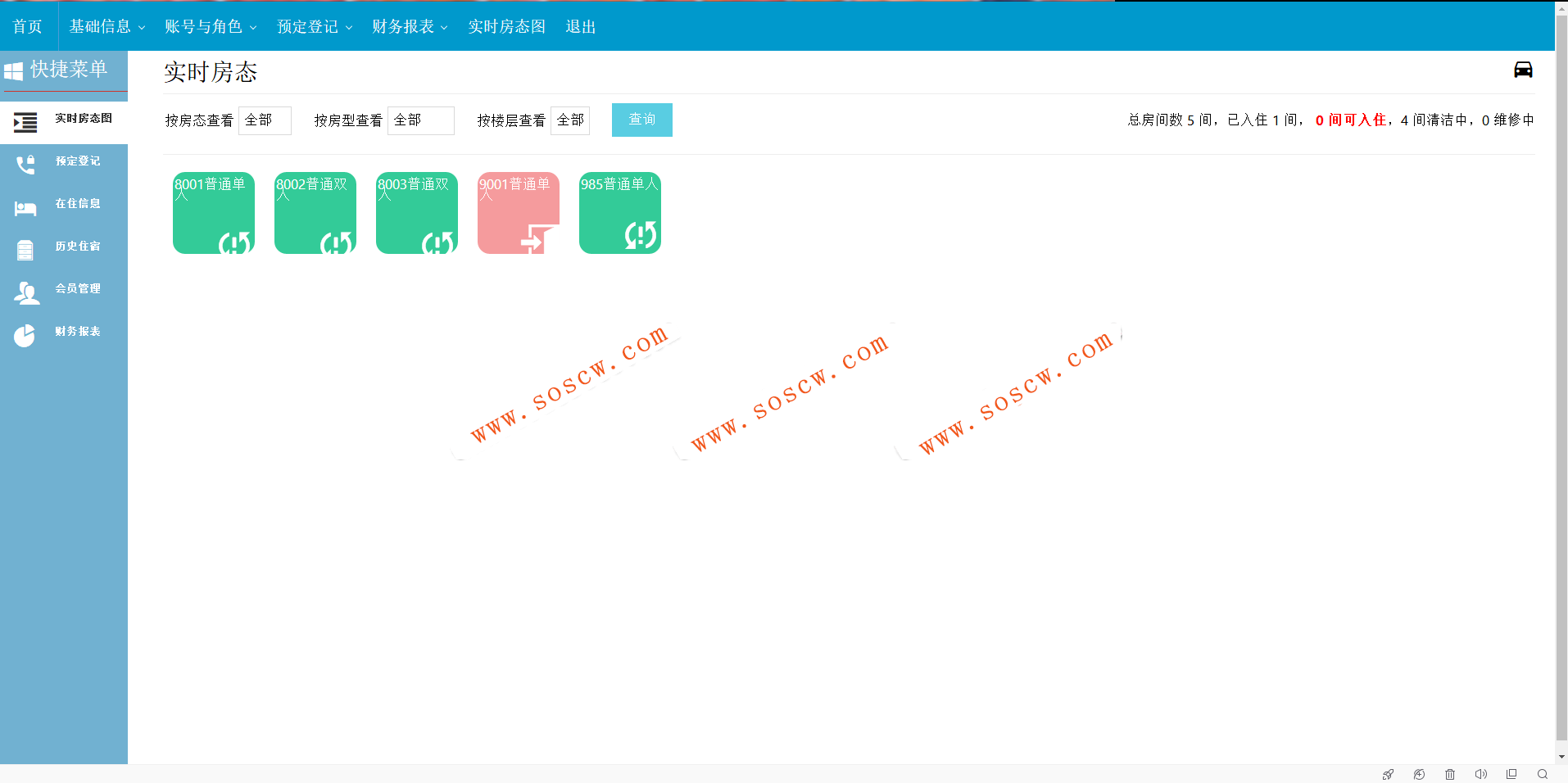 酒店客房管理系统(可用于毕业设计项目材料)