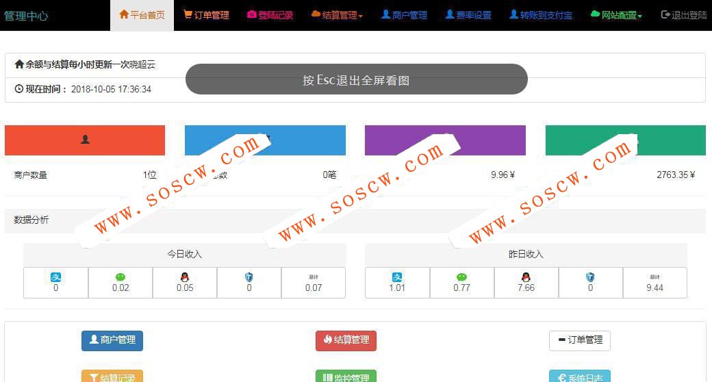 100元购买的 可运营版本四方易支付全套源码解密+新功能