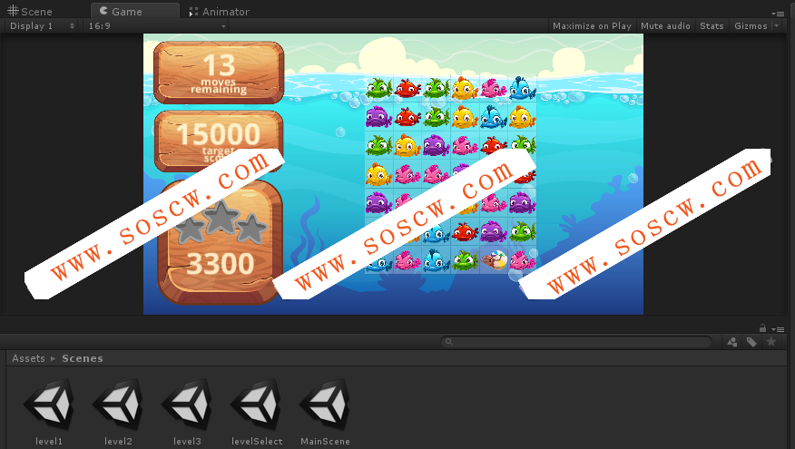 Unity消消乐游戏实例制作视频教程+项目源码